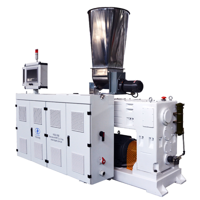 comprar Máquina de extrusión de PVC de tornillo cónico gemelo Sistema operativo PLC de alta salida online manufacture