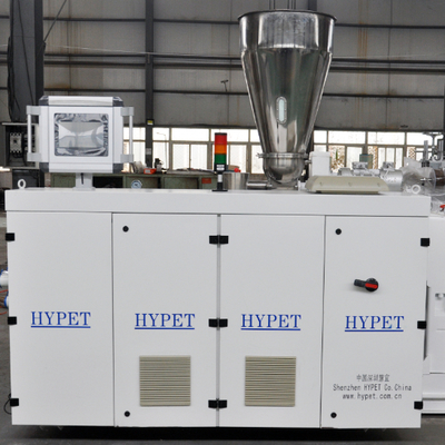 comprar Shenzhen HYPET Twinc Conic Scrwe Extruder Machine Parallel Twin Screw Extruder Machine Double Screw Extruder Machine online manufacture