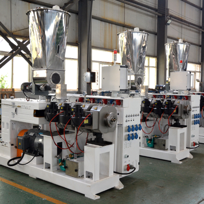 comprar Shenzhen HYPET 80/156 En 55kw Extrusores de PVC con motor Máquina Extrusora de tornillo cónico gemelo online manufacture