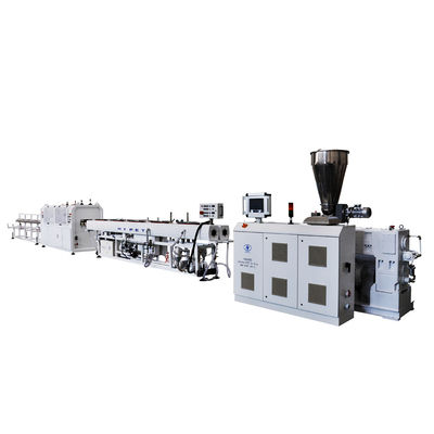 comprar Los filamentos de doble de la máquina del tubo del Pvc 20-63 con el extrusor de tornillo gemelo cónico ZS55/120 hicieron salir 220kg/H online manufacture