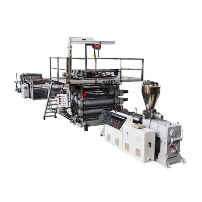 comprar La línea de la protuberancia del tablero de piso del proceso estadístico con el extrusor de tornillo gemelo cónico 95/192 hizo salir 800k/h online manufacture