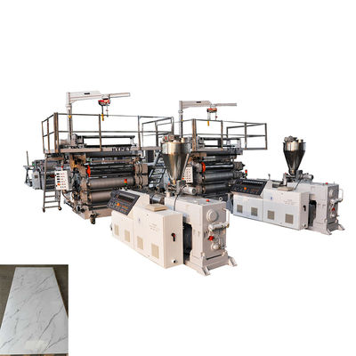 comprar Máquina plástica de la protuberancia del tablero para la producción de mármol de la hoja del Pvc 1220 online manufacture