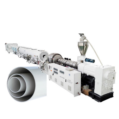 comprar Línea de producción de tuberías de PVC de gran tamaño de alta producción HYPET315/400/500/630mm Máquina de fabricación de tuberías por extrusora gemela cónica ZS92/188 online manufacture