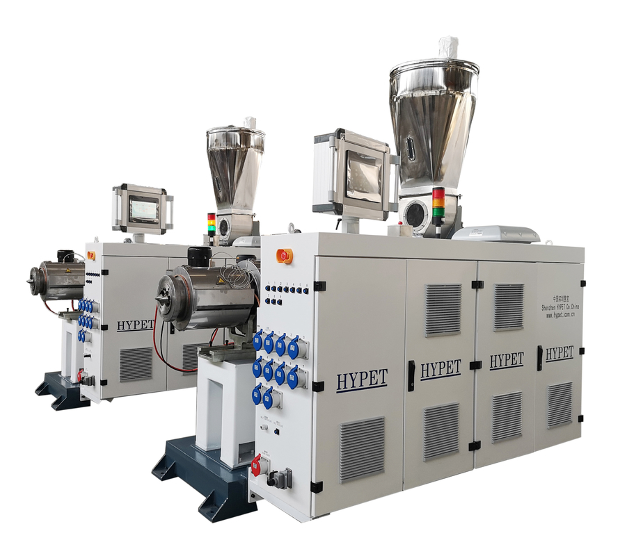 Línea de producción de tubería de cable eléctrico de extrusión rápida de alta producción con extrusora ZS65/132 con 45KW