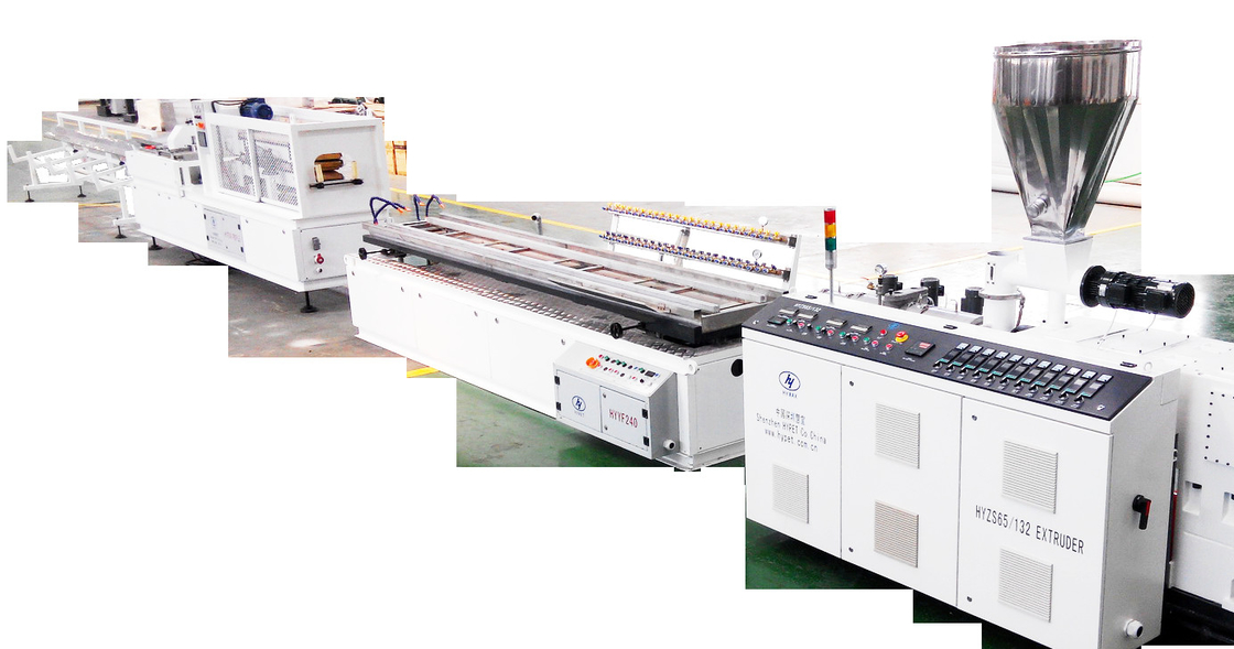 Línea de producción de extrusores de perfiles de plástico para paneles de pared de techo de PVC de 200-300 mm