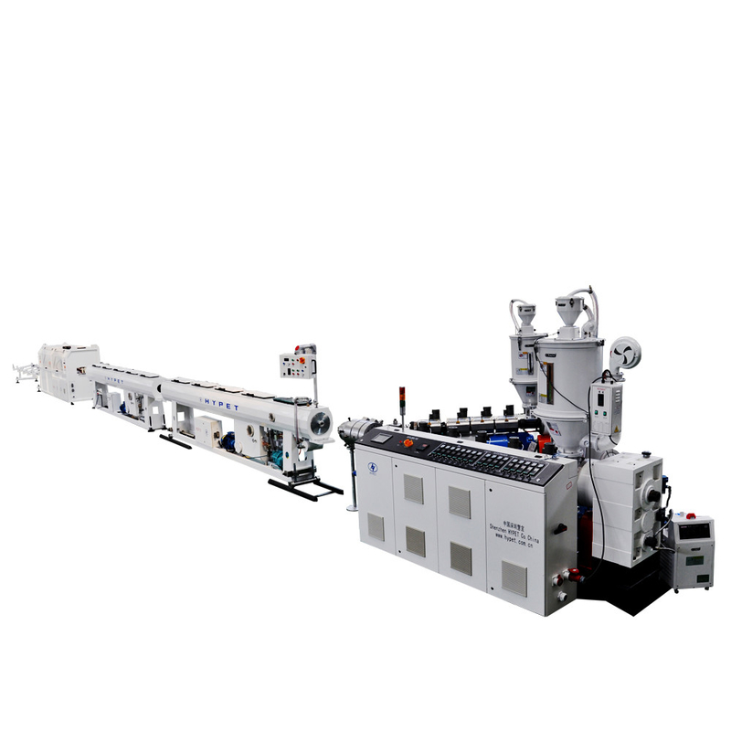 Máquina de producción de tuberías de 160-400 mm Línea de extrusión de HDPE de alta capacidad para HDPE/PE/PP/PPR SJ90/38