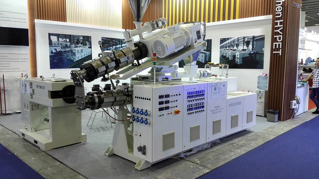 Extrusora paralelas de doble tornillo con reductor intergral Contador de rotación de tubos de PVC Granulado de fabricación de la máquina HYPS67/27
