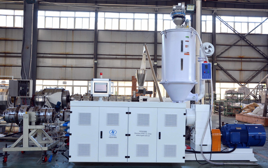 SJ150/28 90kw 380kg/h de alta eficiencia extrusora de tornillo único de gran rendimiento en PE HDPE PE de peso molecular ultra alto para tubería