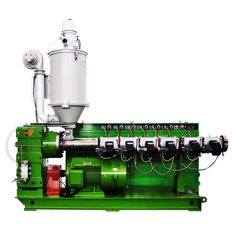 SJ90/28 45kw Motor 220kg/h Extrusora de tornillo único para PPR PPH Tubo de agua fría caliente en tres capas de doble estación