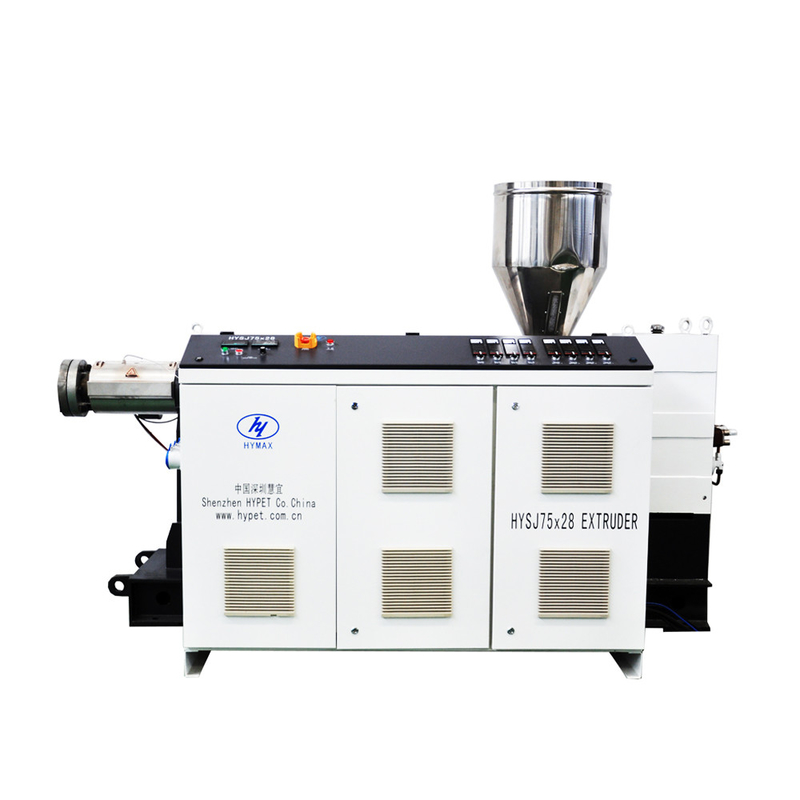 Material de desecho reciclado LDPE HDPE PP Máquina de extrusión de plástico de tornillo único Extrusora SJ75/30 para perfiles de tubería de pellets