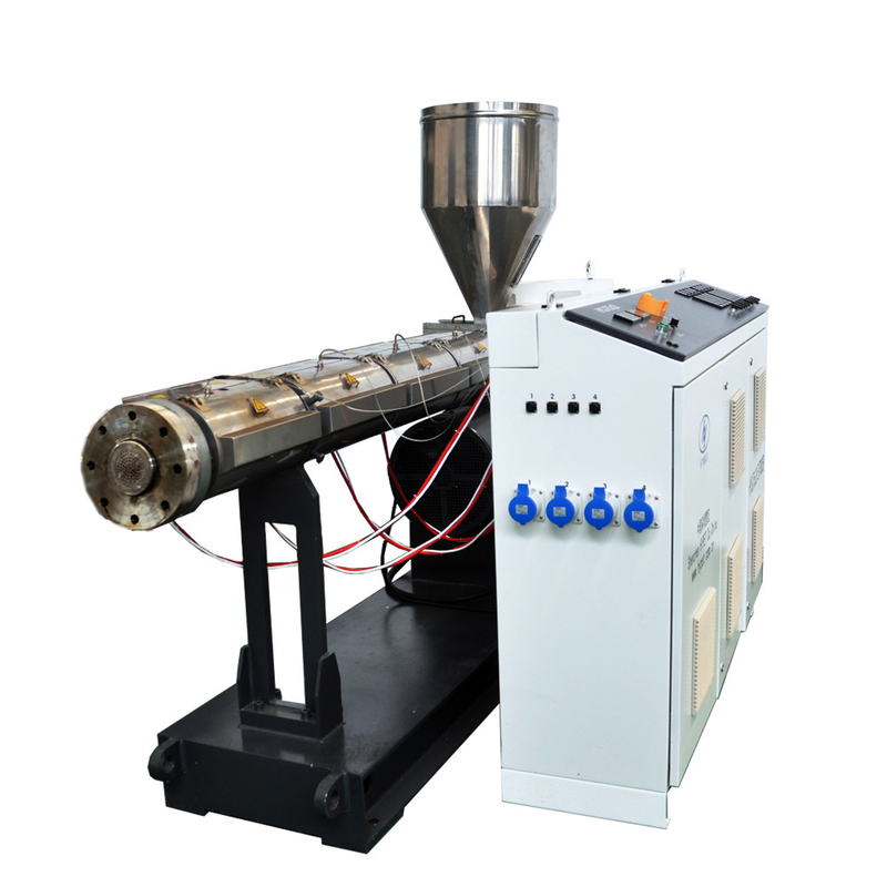 Material de desecho reciclado LDPE HDPE PP Máquina de extrusión de plástico de tornillo único Extrusora SJ75/30 para perfiles de tubería de pellets