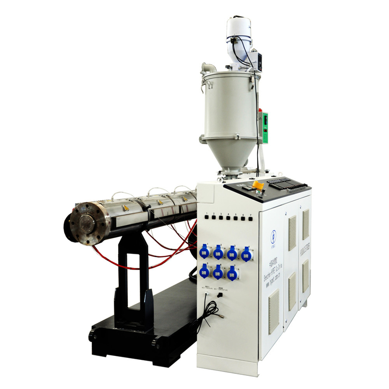 China fabrica PVC HDPE PE PPR PS ABS extrusora de tornillo único SJ65/30 37kw 110kg/h con caja de engranajes touqe eficiente