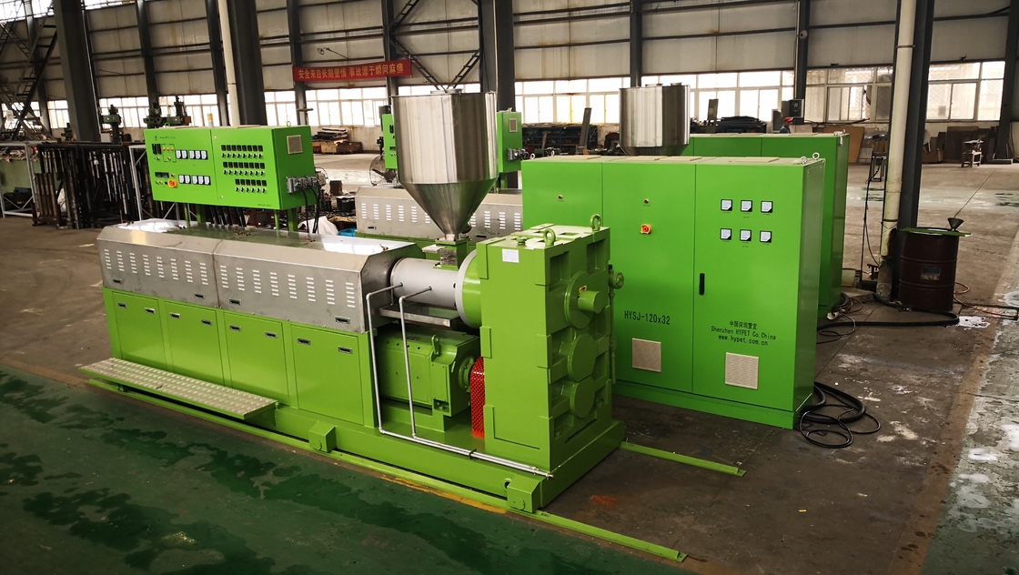 Nuevo modelo SJ120/30 90kw extrusión Tpu Color Masterbatch pellets sellador de perfil banda selladora de PVC suave tornillo único