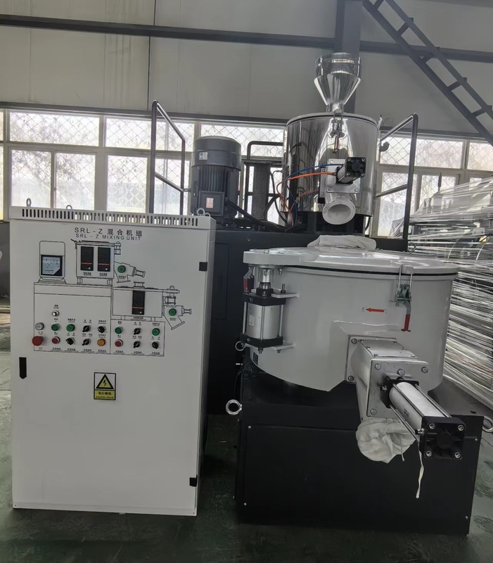 SRL 100/200 de tamaño pequeño de una mezcladora vertical de velocidad caliente para la materia prima de PVC en laboratorio utilizando / PVC a pequeña escala utilizando