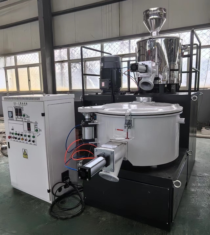 SRL 100/200 de tamaño pequeño de una mezcladora vertical de velocidad caliente para la materia prima de PVC en laboratorio utilizando / PVC a pequeña escala utilizando