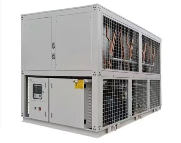 Máquina auxiliar y piezas fáciles de usar refrigerador de agua de tipo tornillo refrigerado por aire HYSC-240AD
