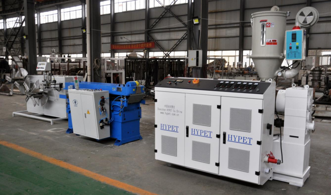 Línea de producción de tuberías onduladas de PE/PVC de 16-50 mm con extrusora SJ65/28