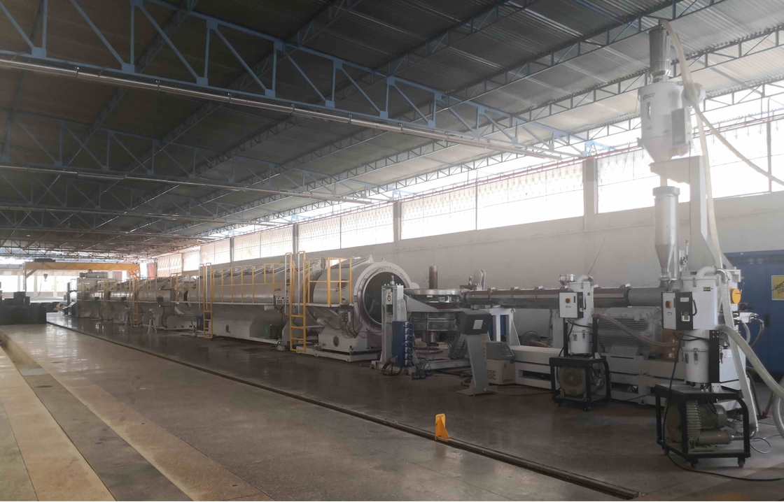 400 mm -1000 mm de plástico HDPE PE tuberías de fabricación de máquinas línea de producción con gran extrusora de tornillo único SJ150/38 motor 400kW y salida 1400kg/h