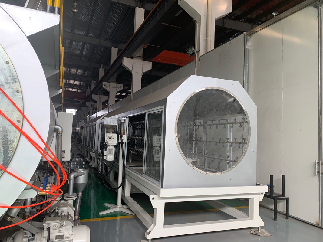 400 mm -1000 mm de plástico HDPE PE tuberías de fabricación de máquinas línea de producción con gran extrusora de tornillo único SJ150/38 motor 400kW y salida 1400kg/h