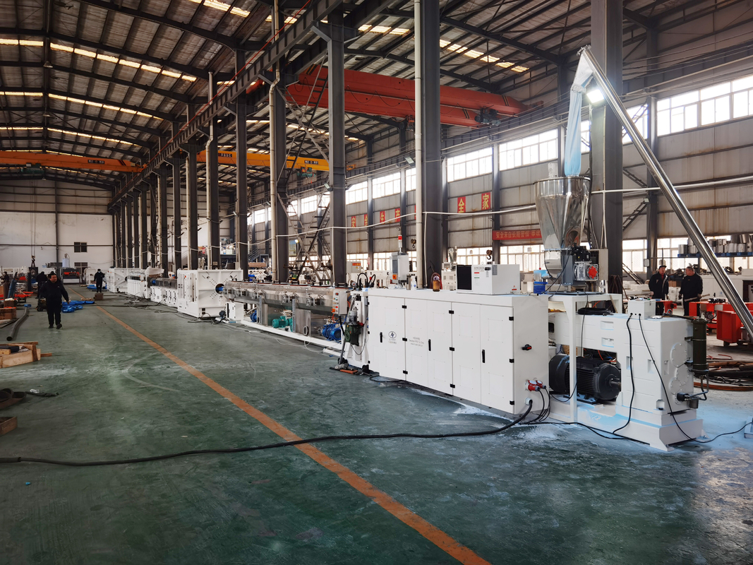 90-250mm / 160-400mm Línea de producción de tuberías de PVC-O Proceso de fabricación de tuberías de PVC O confiable