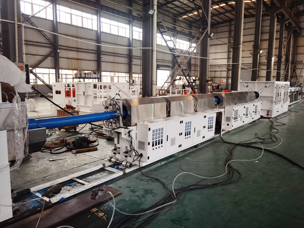 90-250mm / 160-400mm Línea de producción de tuberías de PVC-O Proceso de fabricación de tuberías de PVC O confiable