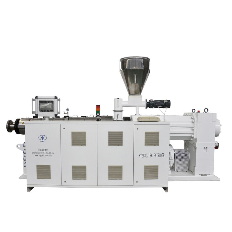 Equipo de producción de plástico de doble tornillo de PVC Máquina de extrusión de doble tornillo HYZS80/156 Con 55kw 550kg/h