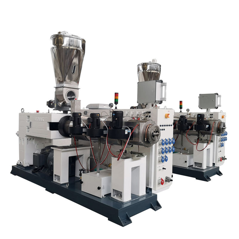Equipo de producción de plástico de doble tornillo de PVC Máquina de extrusión de doble tornillo HYZS80/156 Con 55kw 550kg/h