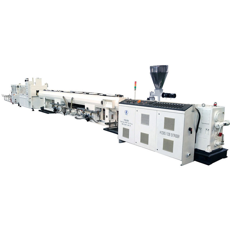 Máquina de fabricación de tuberías de agua de drenaje de PVC UPVC de alta producción de 90-160 mm con extrusora de pinzas gemelas HYPET 65/132