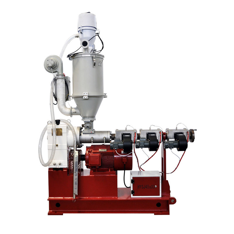 velocidad de salida alta eficiencia equipo de tornillo único línea de producción extrusores SJ45/30 22kw 70kg/h