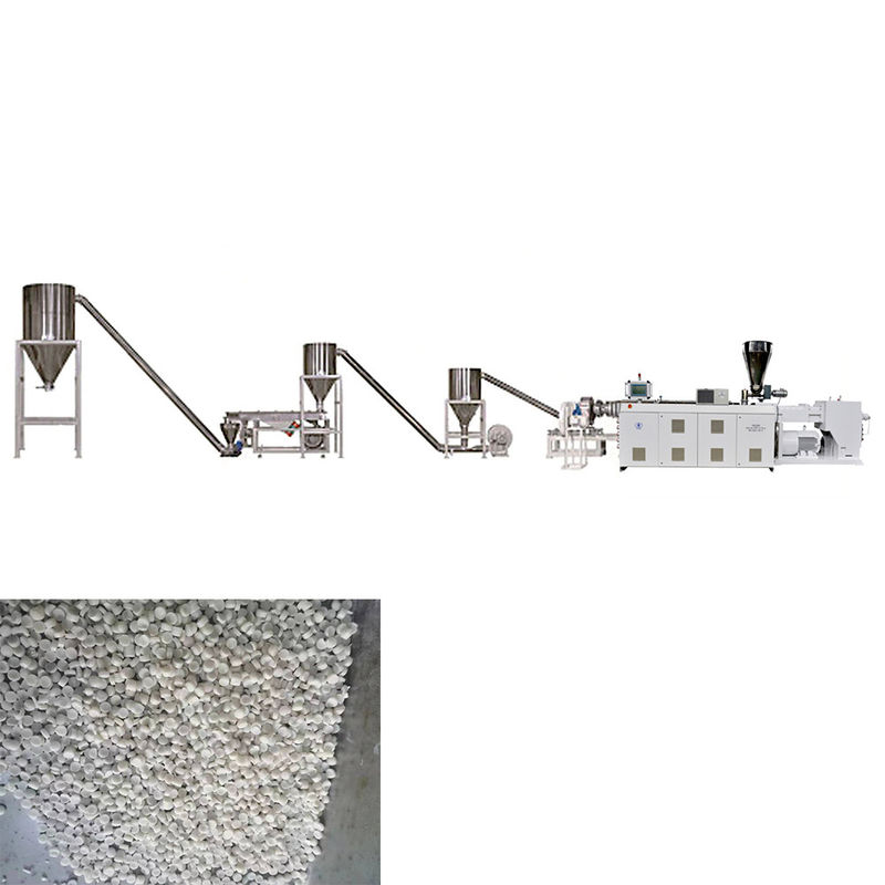 Máquina de pelletización de PVC de alta capacidad Línea de producción de gránulos de reciclaje de PVC para cables de pellets de PVC transparentes