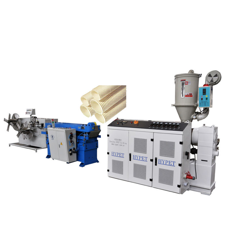 Máquina acanalada de la protuberancia del tubo para material de los gránulos del PE y del PVC